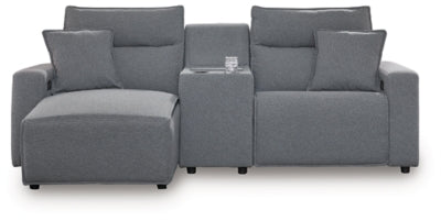 Modmax II 3-Piece Power Reclining Sectional with Chaise and Console - 65906S17