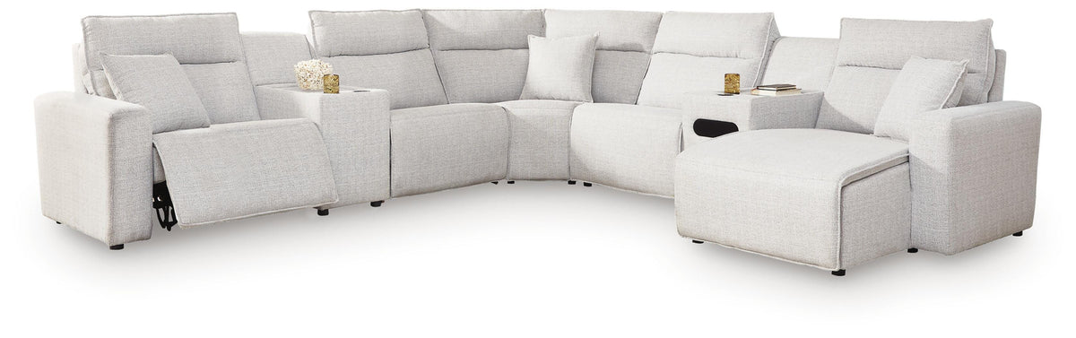 Modmax II 7-Piece Power Reclining Sectional with Chaise and Audio Console - 65907S45