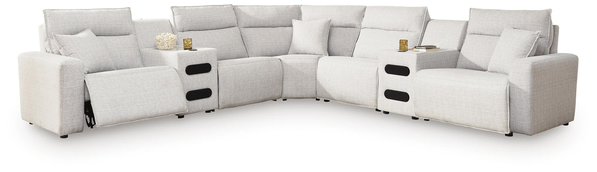 Modmax II 7-Piece Power Reclining Sectional with Audio Consoles - 65907S9