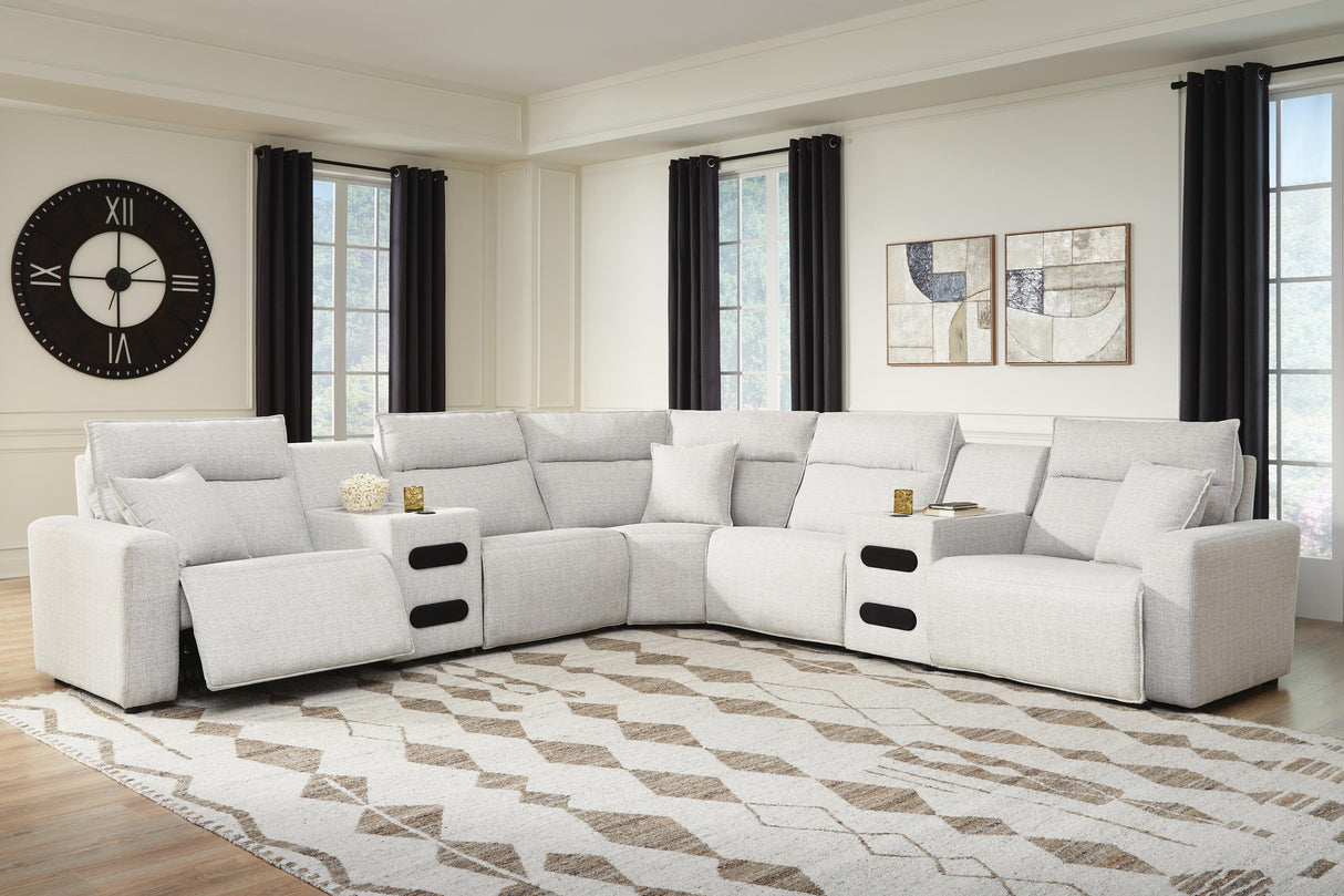 Modmax II 7-Piece Power Reclining Sectional with Audio Consoles - 65907S9