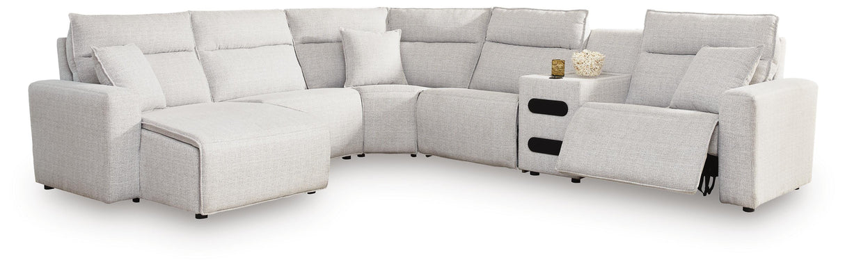 Modmax II 6-Piece Reclining Sectional with Chaise and Audio Console - 65907S29