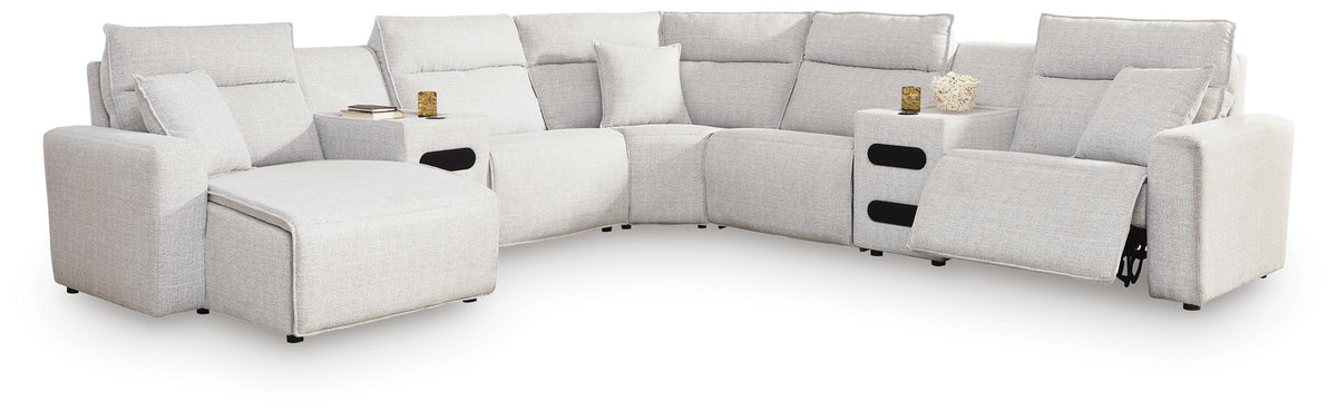 Modmax II 7-Piece Power Reclining Sectional with Chaise and Audio Consoles - 65907S20