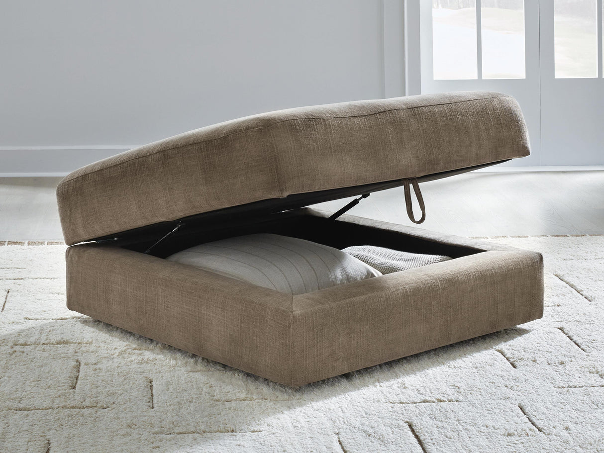 Camellia-Court Ottoman With Storage - 6820711