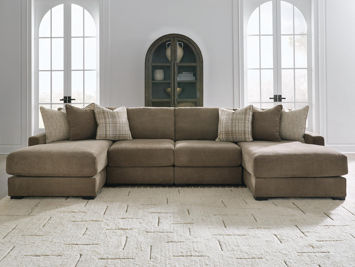 Camellia-Court 4-Piece Double Chaise Sectional - 68207S9