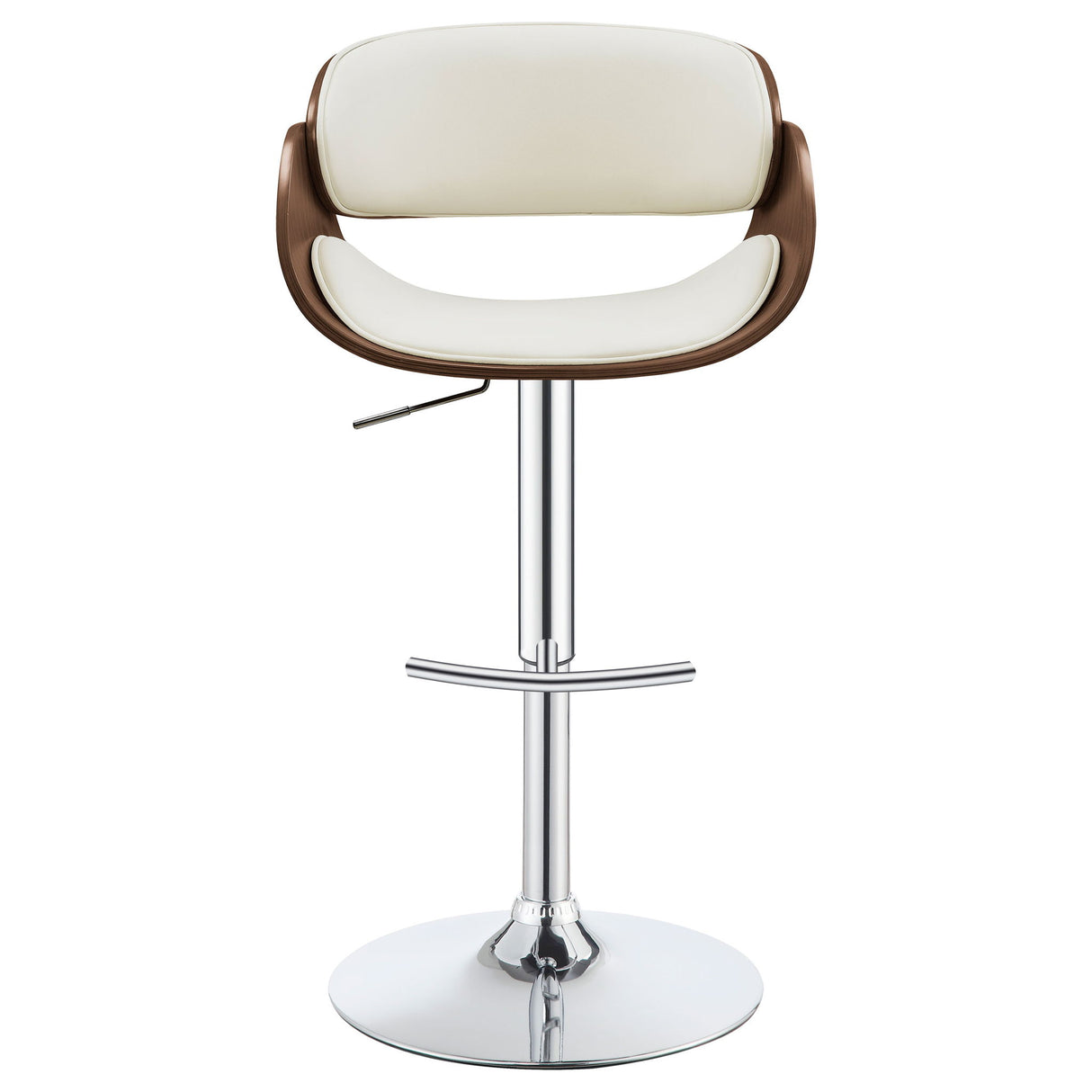 Ergonomic Adjustable Bar Stool - Ivory