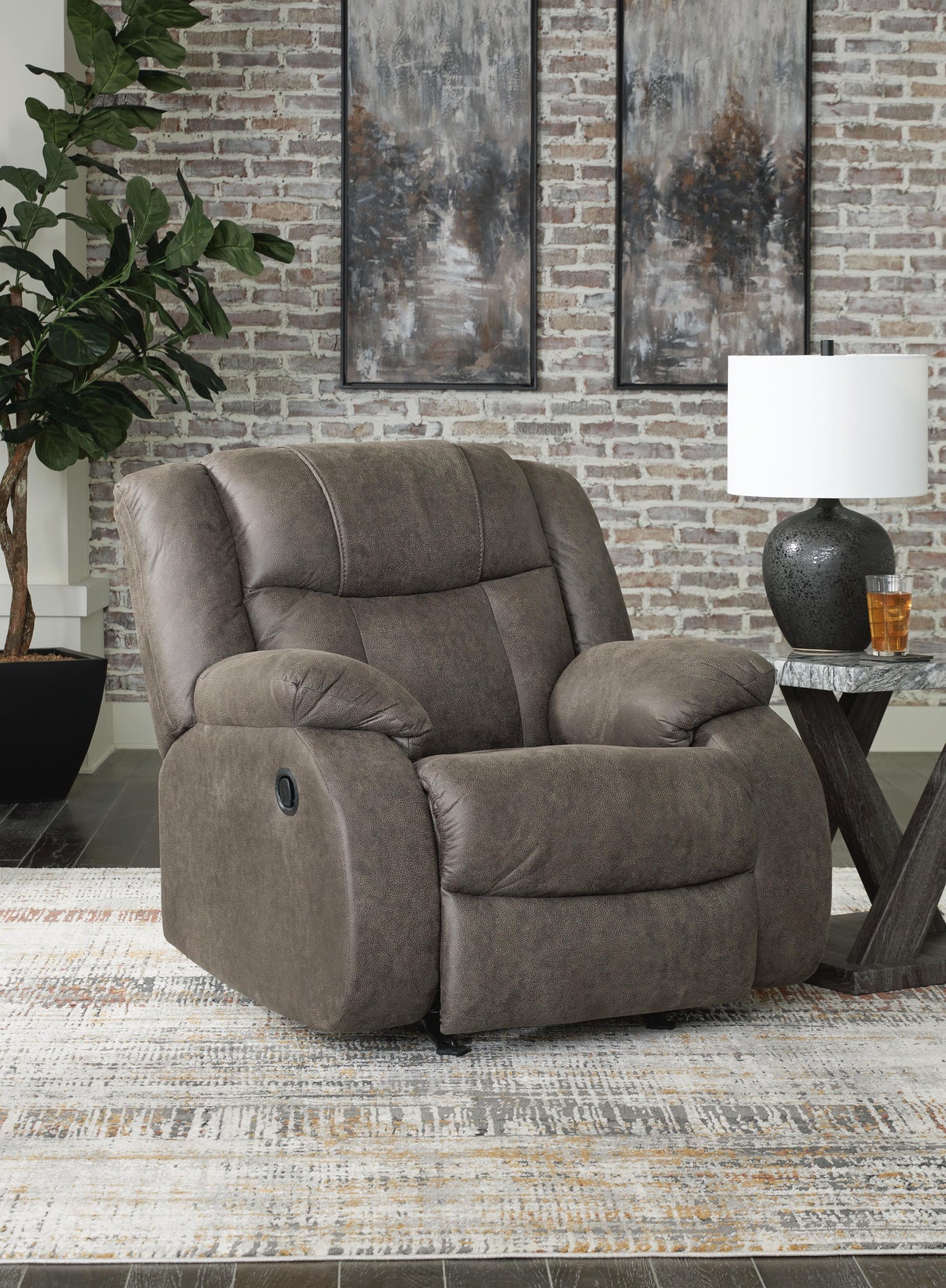 First Base Reclining Loveseat and 2 Recliners - 68804U3