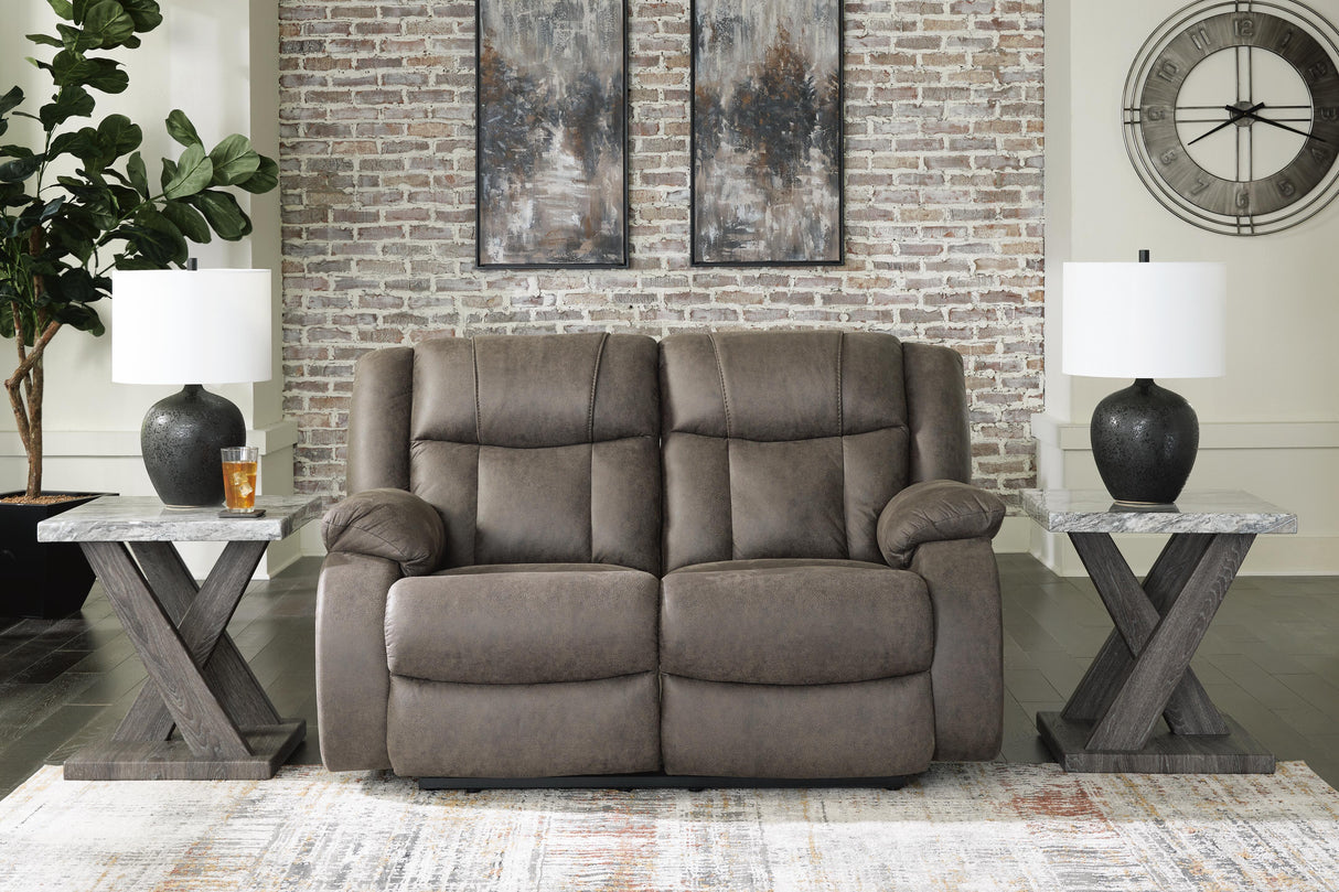 First Base Reclining Loveseat and 2 Recliners - 68804U3