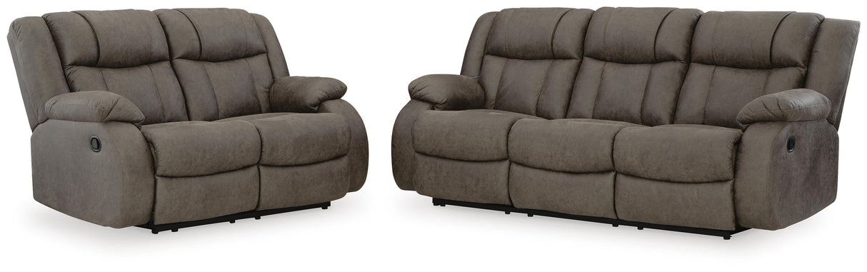 First Base Reclining Sofa and Loveseat - 68804U1