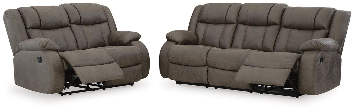 First Base Reclining Sofa and Loveseat - 68804U1