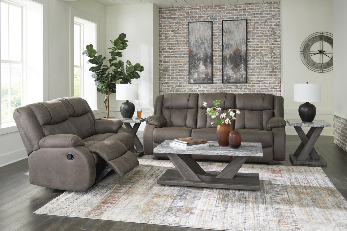 First Base Reclining Sofa and Loveseat - 68804U1
