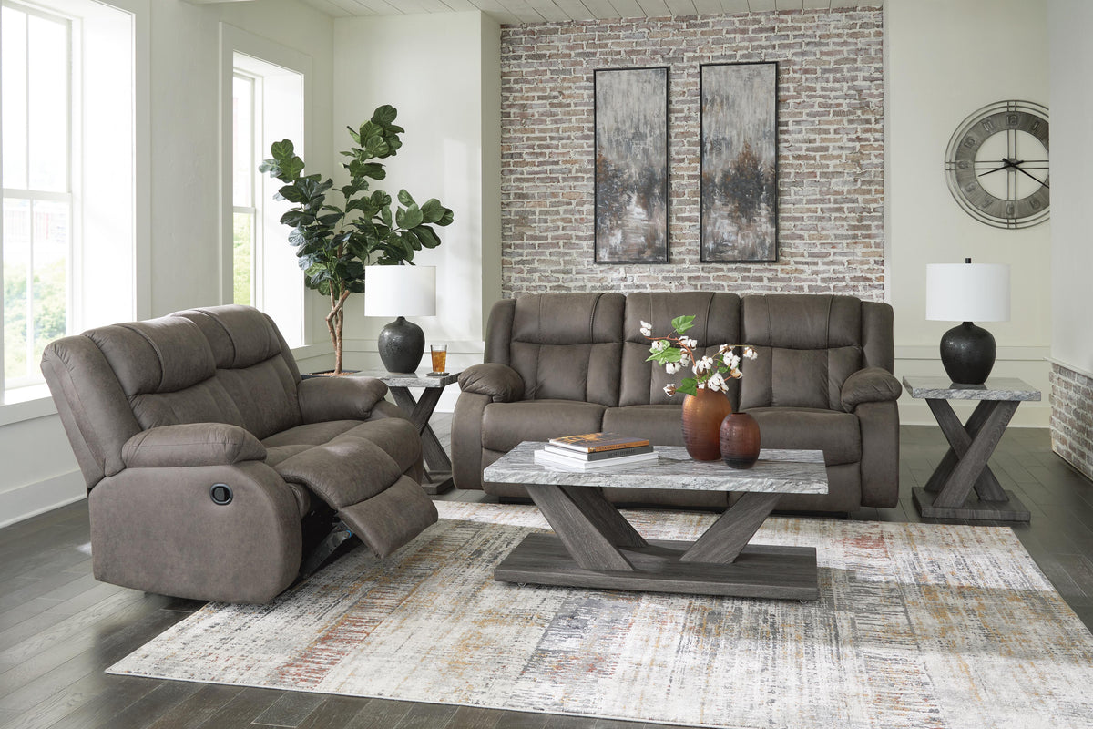 First Base Reclining Sofa and Loveseat - 68804U1
