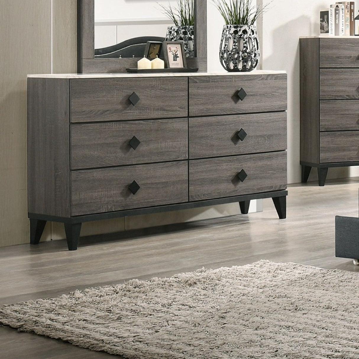 Design Dresser With 6 Drawers