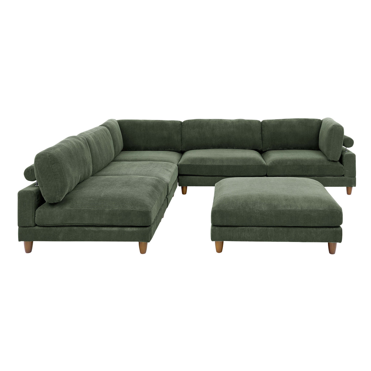Modern Modular Sectional With Adjustable Back Support