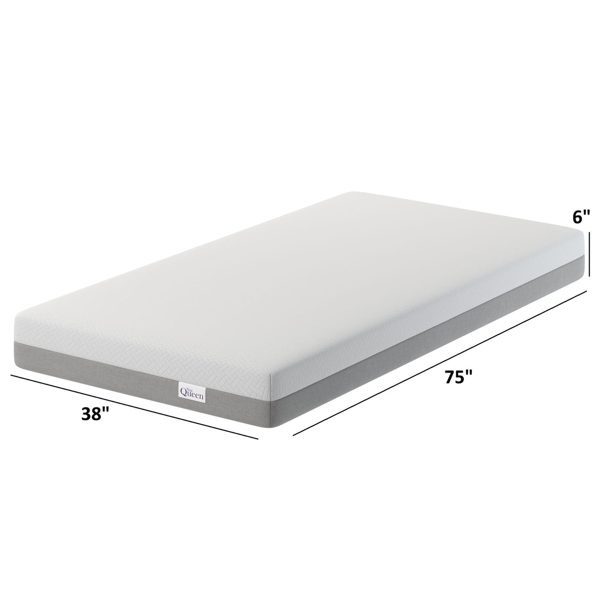 6" Memory Foam Mattress With Responsive Support And Breathable Cover