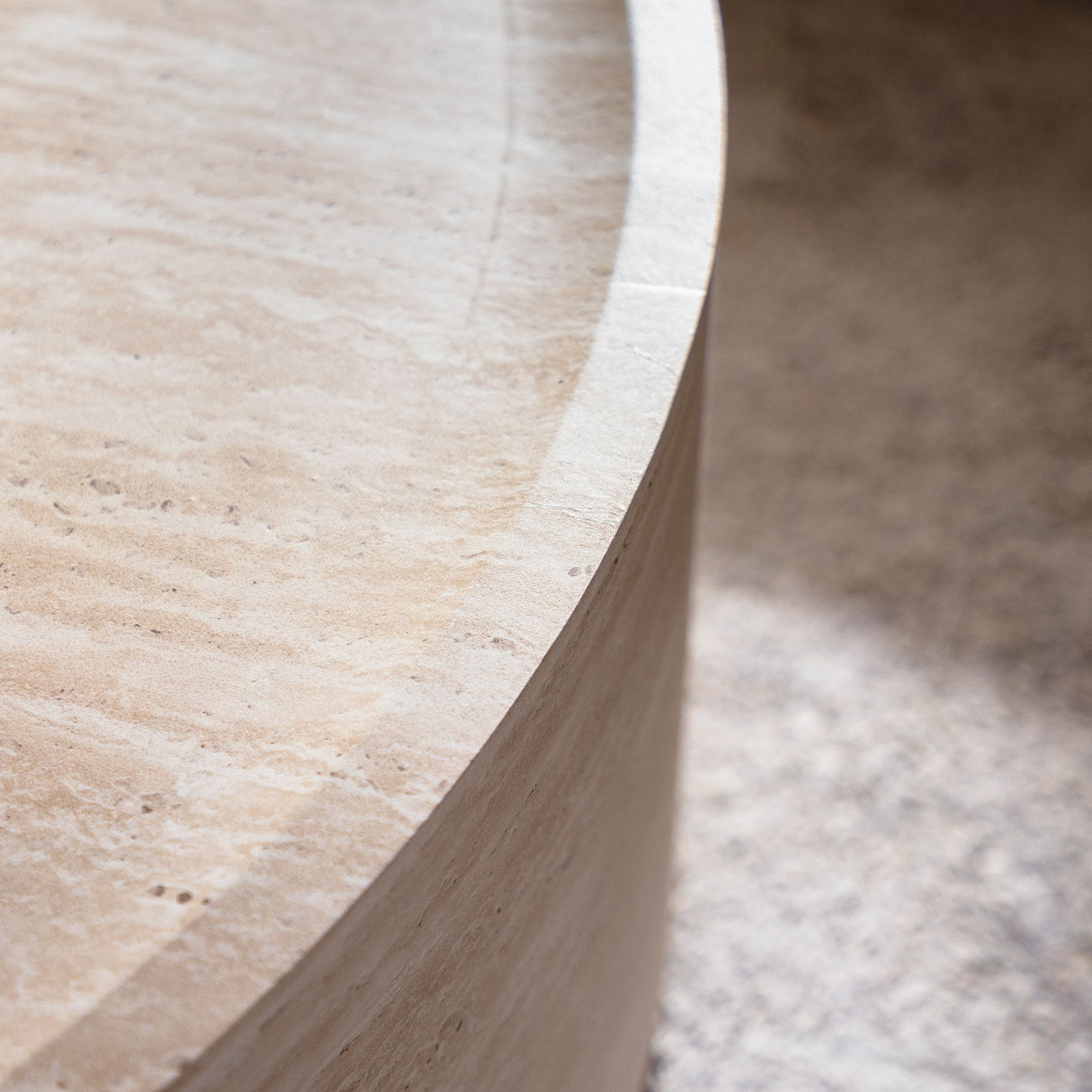 Modern Round Table With Mars Pattern For Living Room