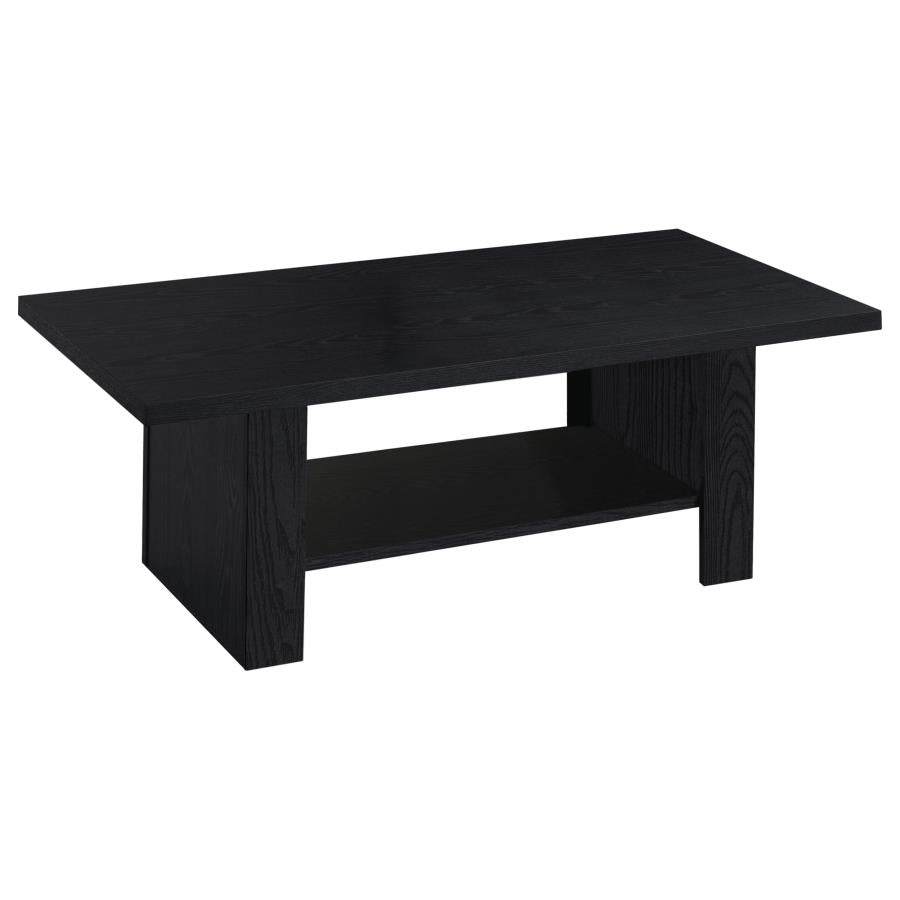 Rodez 3-piece Engineered Wood Coffee Table Set Black - 700345