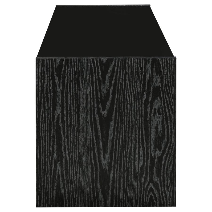 Alton 3-drawer Engineered Wood 61-inch TV Stand Black Oak - 700645