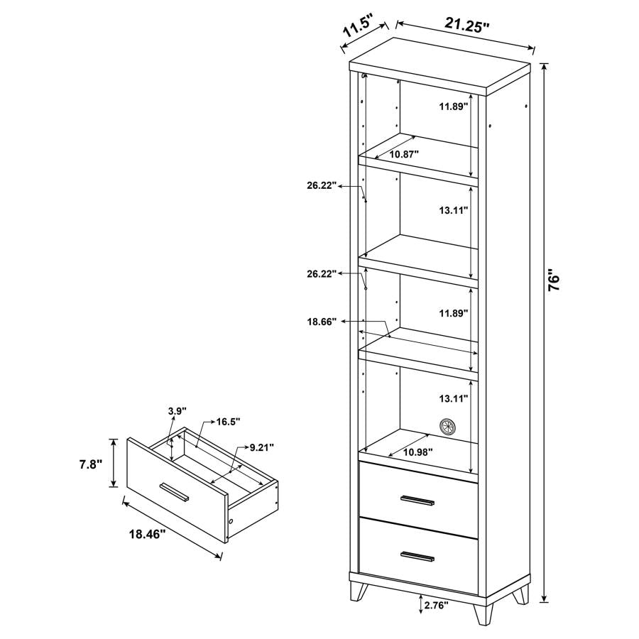 Lewes 4-piece 60-inch TV Entertainment Center Cappuccino - 700881-S4