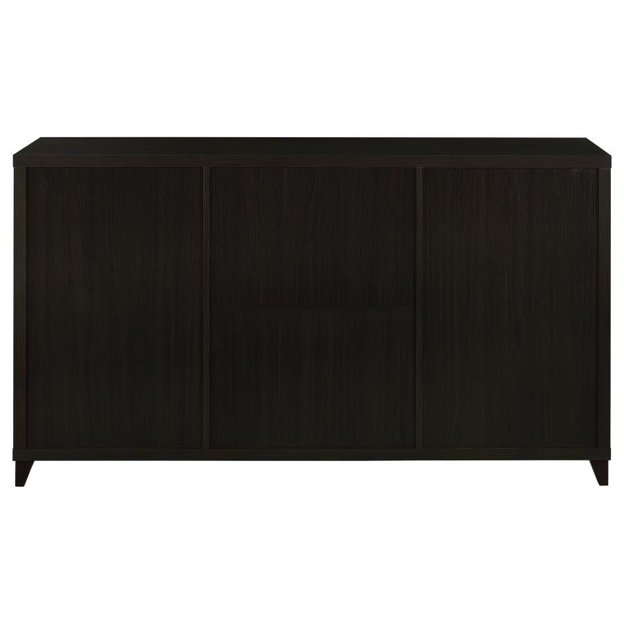 Lewes 2-door Engineered Wood 60-inch TV Stand Cappuccino - 700881