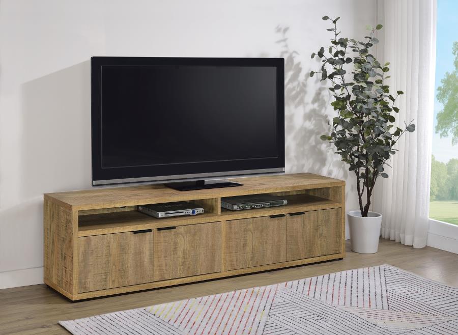 Sentnor 79-inch 4-door Engineered Wood TV Stand Media Console Mango - 700933