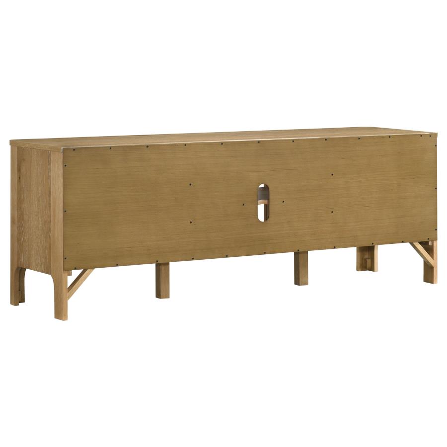 Rowe 65-inch 2-door Wood TV Stand Media Console Light Oak - 701652