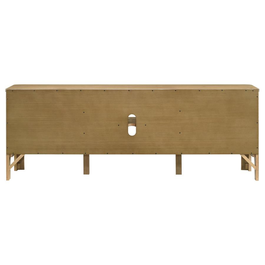 Rowe 65-inch 2-door Wood TV Stand Media Console Light Oak - 701652