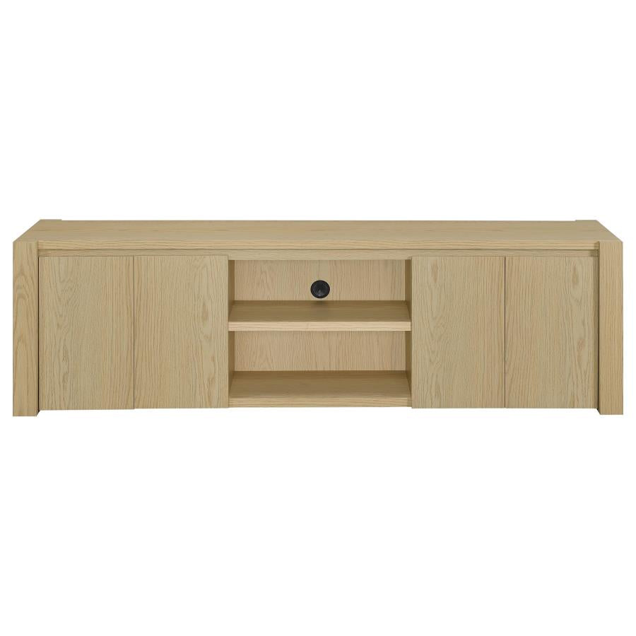 Laurelton 78-inch 4-door TV Stand Media Console Light Oak - 701653
