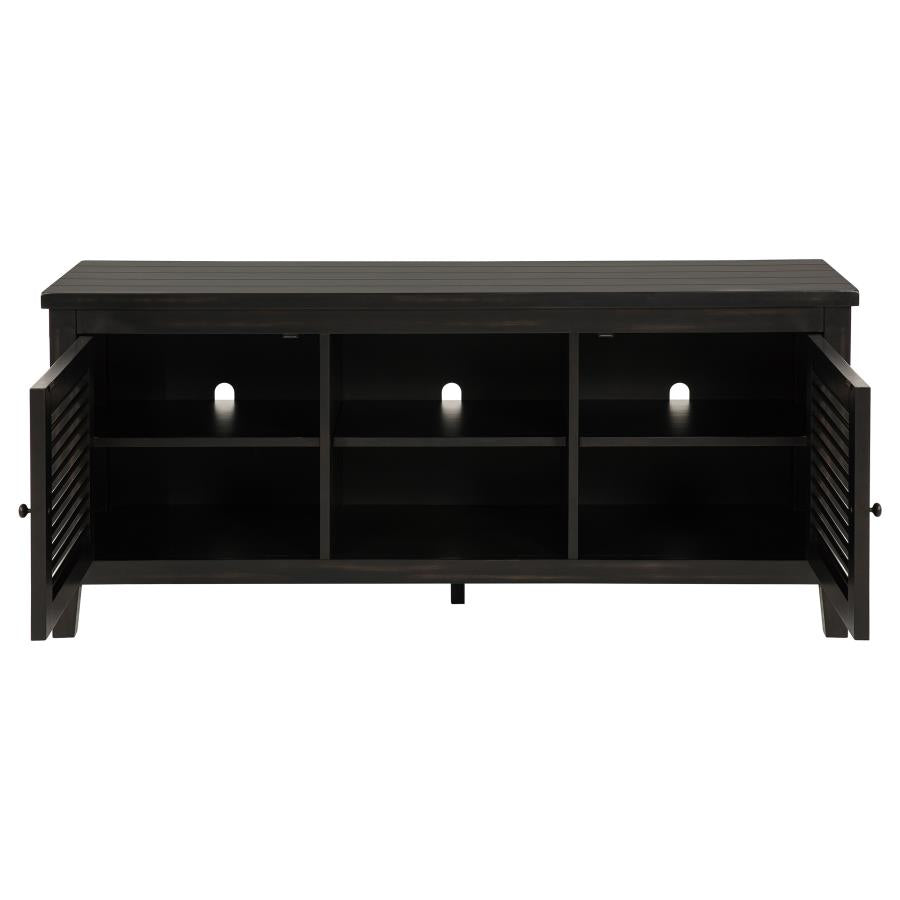 Concord 2-door 60-inch TV Stand Console Distressed Java - 701782