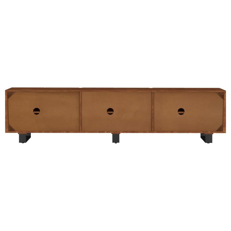 Trask 86-inch Wood TV Stand Media Console Mango Brown - 701790