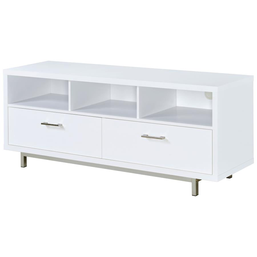 Casey 2-drawer Engineered Wood 60-inch TV Stand White - 701972