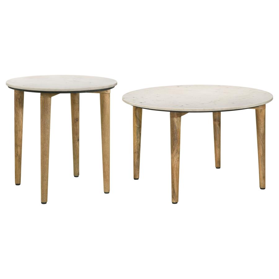 Aldis 2-piece Coffee and End Table Set White - 703718-S2