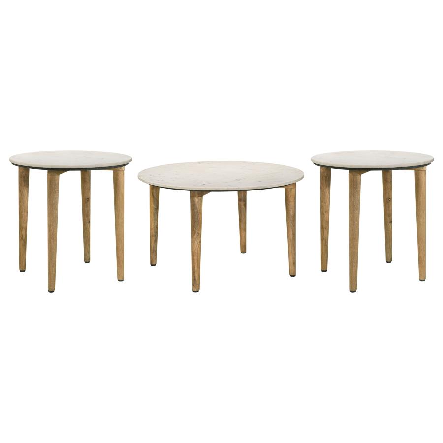 Aldis 3-piece Coffee and End Table Set White - 703718-S3