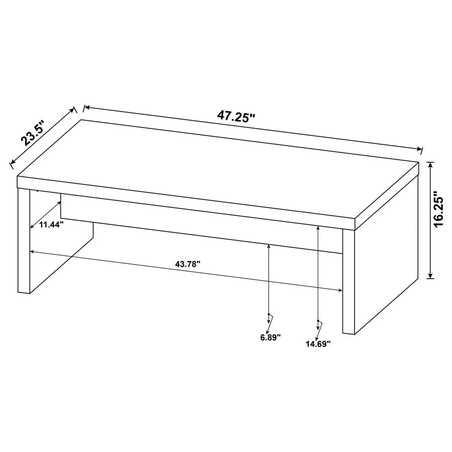 Lynette 2-piece Rectangular Coffee and End Table Set Mango - 704128-S2
