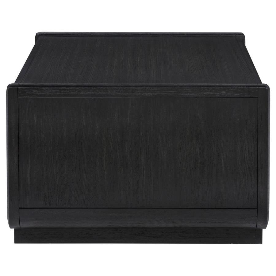 Leandro 3-piece Wood Coffee and End Table Set Burnished Black - 704638-S3