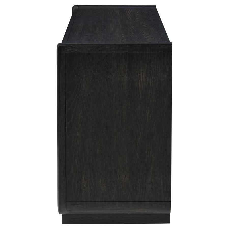 Leandro 2-drawer Entryway Sofa Console Table Burnished Black - 704639
