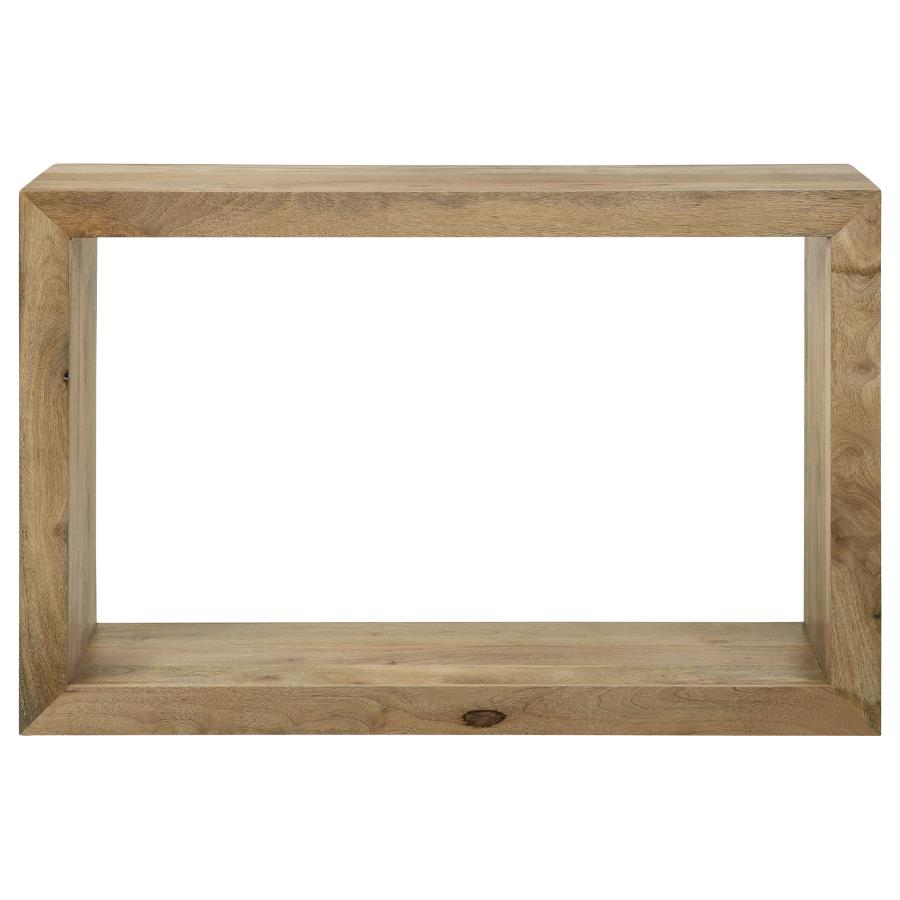 Benton Rectangular Solid Wood Sofa Console Table Natural - 704839