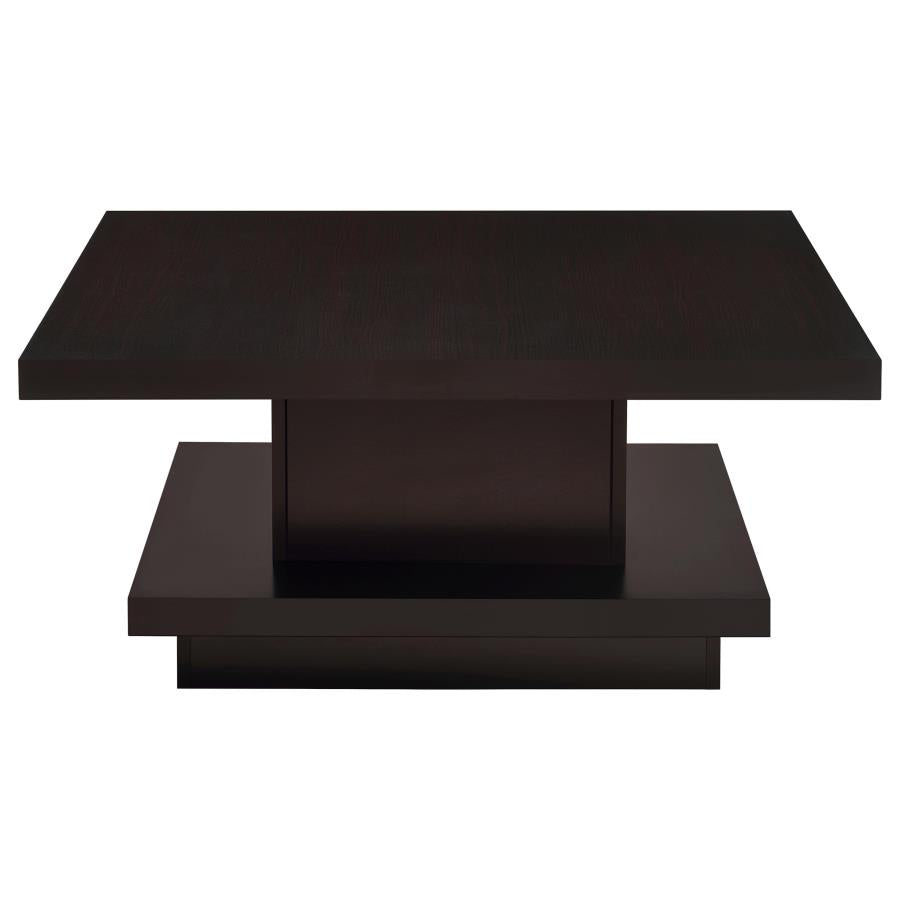 Reston 2-piece Square Coffee and End Table Set Cappuccino - 705168-S2