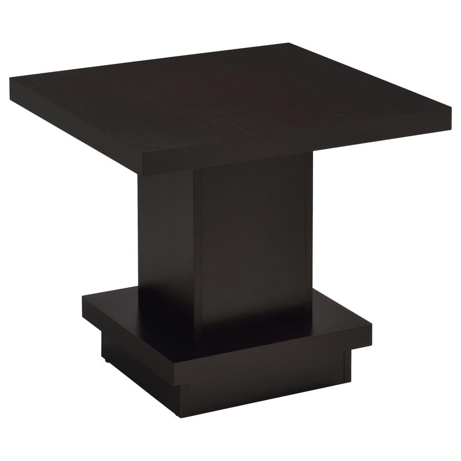 Reston 3-piece Square Coffee and End Table Set Cappuccino - 705168-S3