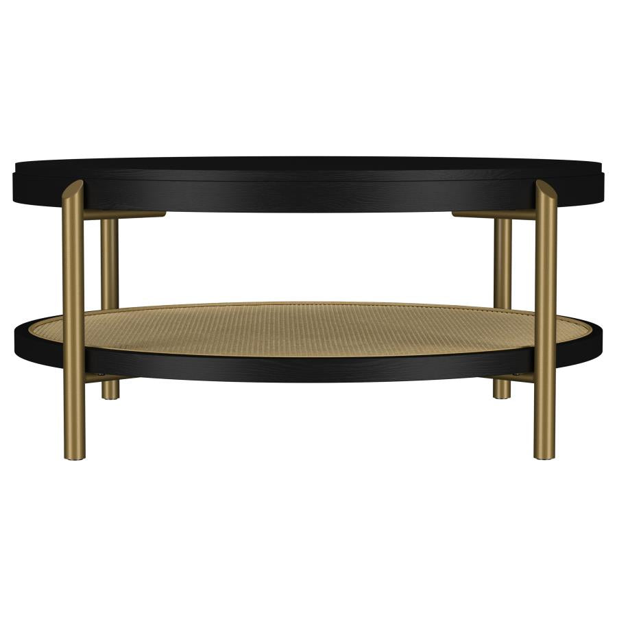 Arini 2-piece Round Coffee and End Table Set Black - 706198-S2