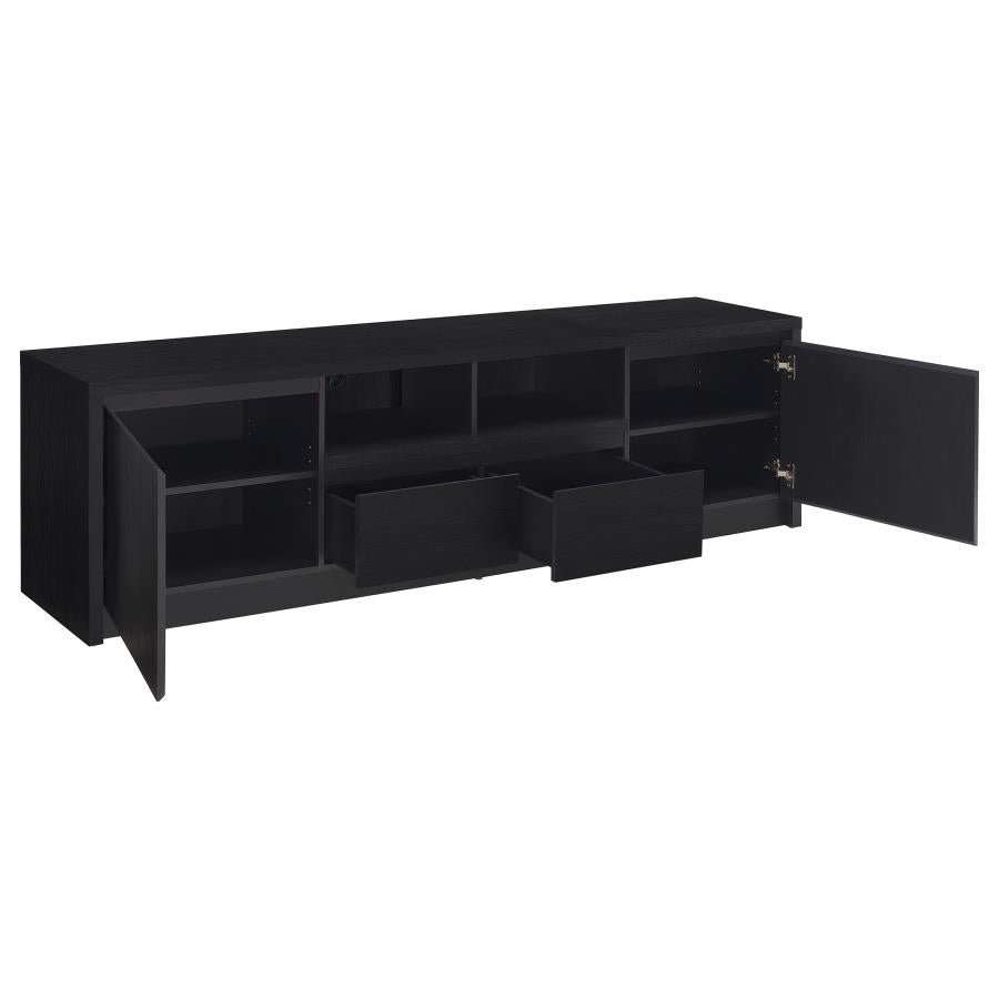 Winfield 78-inch 2-door TV Stand Media Console Black - 706223