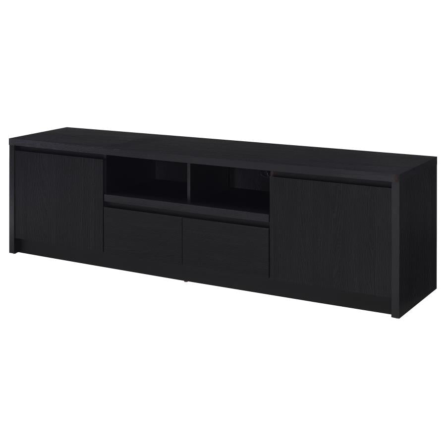 Winfield 78-inch 2-door TV Stand Media Console Black - 706223
