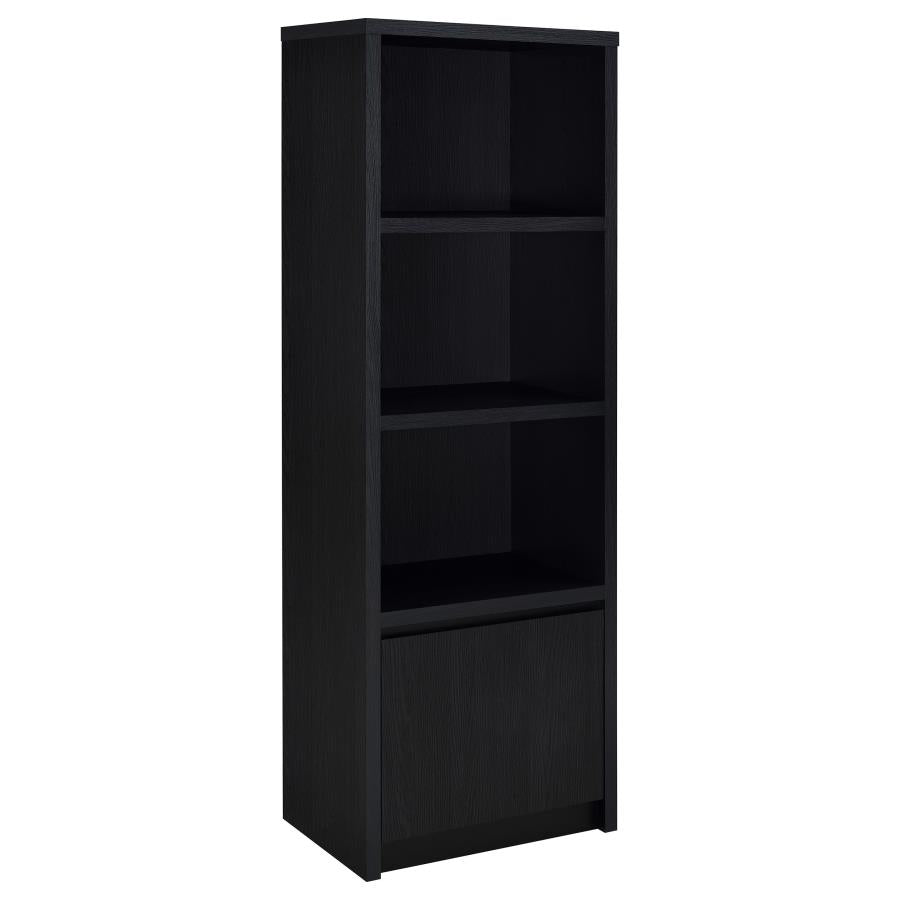 Winfield 3-sheld Media Tower Entertainment Pier Black - 706224