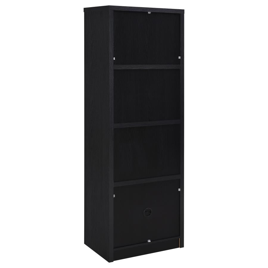 Winfield 3-sheld Media Tower Entertainment Pier Black - 706224