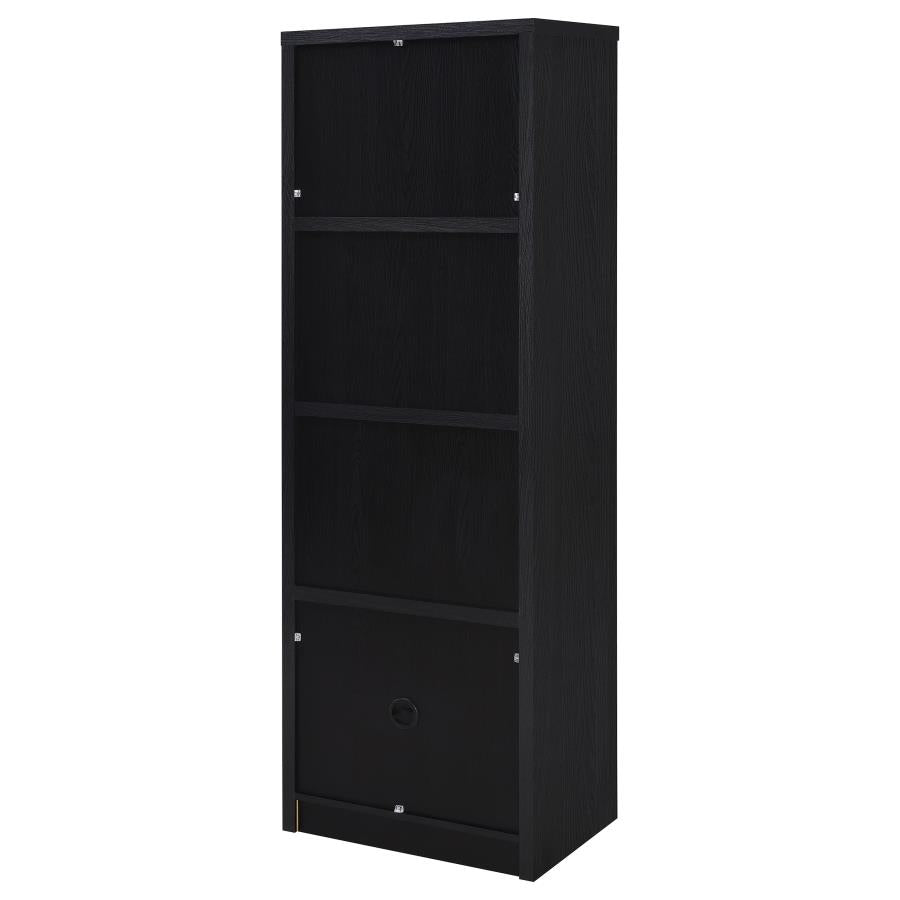 Winfield 3-sheld Media Tower Entertainment Pier Black - 706224