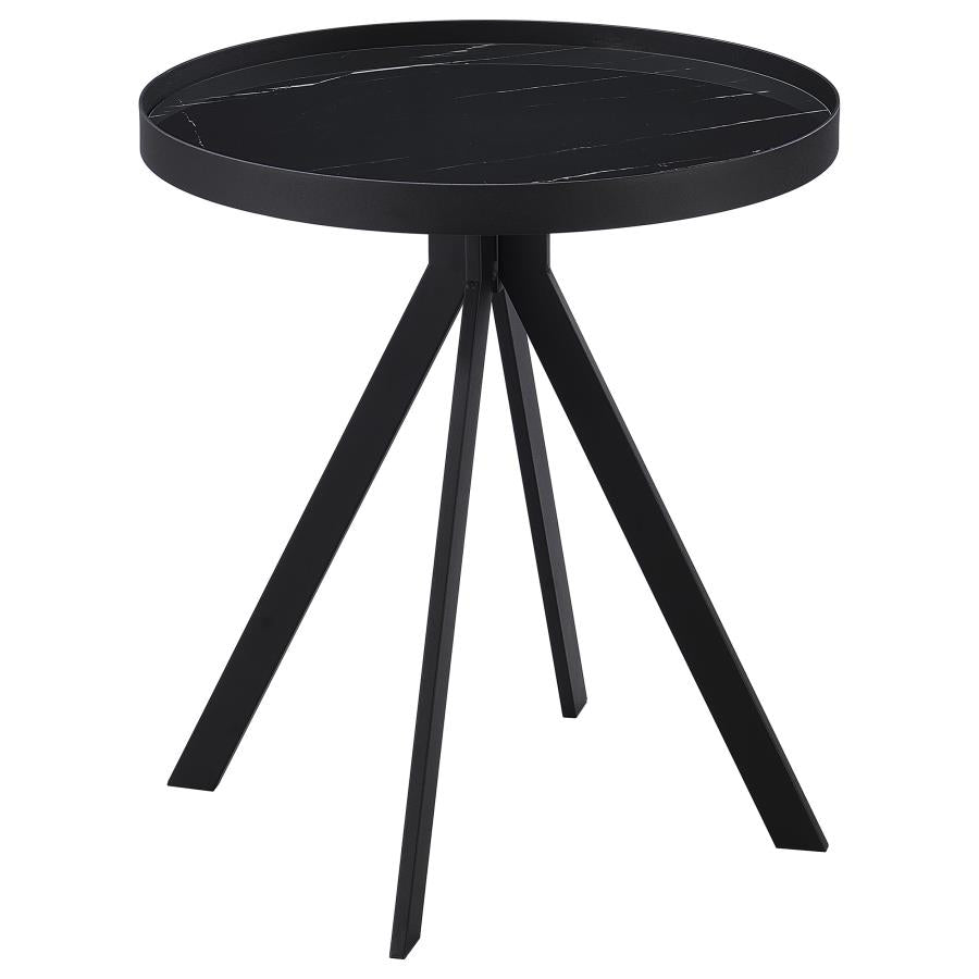 Briggs 3-piece Round Coffee and End Table Set Black - 706268-S3