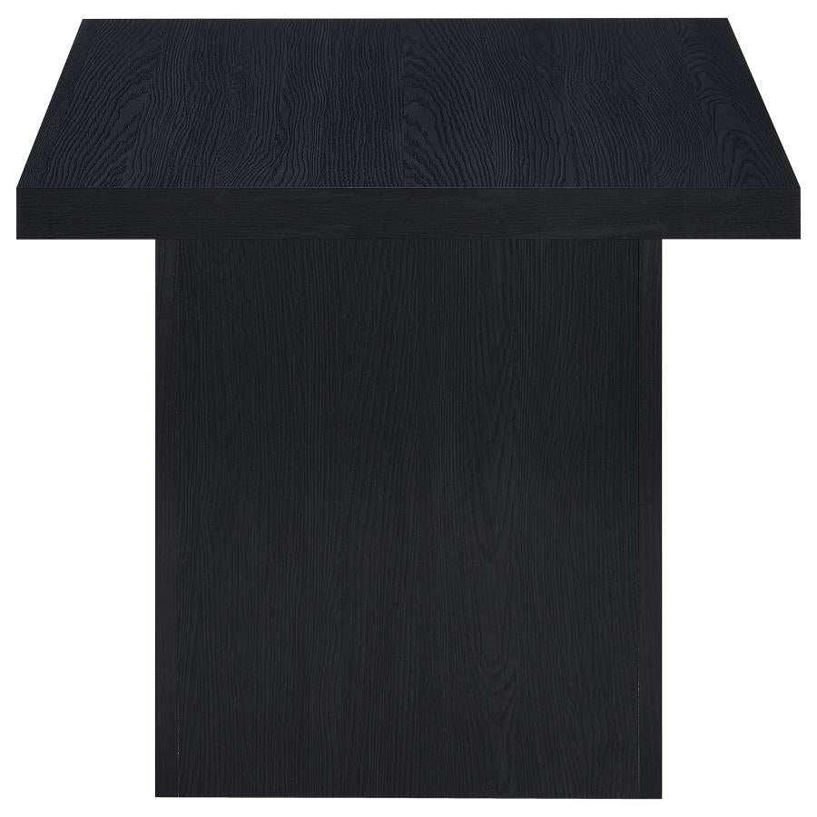 Devar Square Engineered Laminate End Side Table Black - 706277