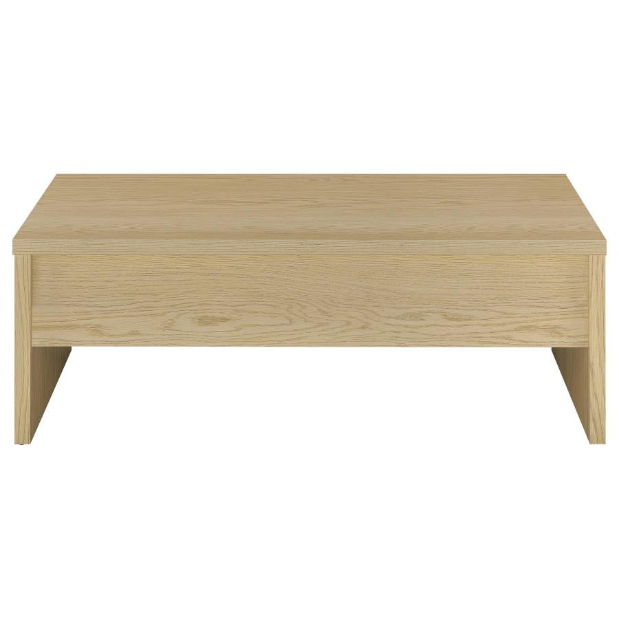 Canoga 3-piece Lift Top Cocktail Coffee Table Set Light Oak - 706348-S3