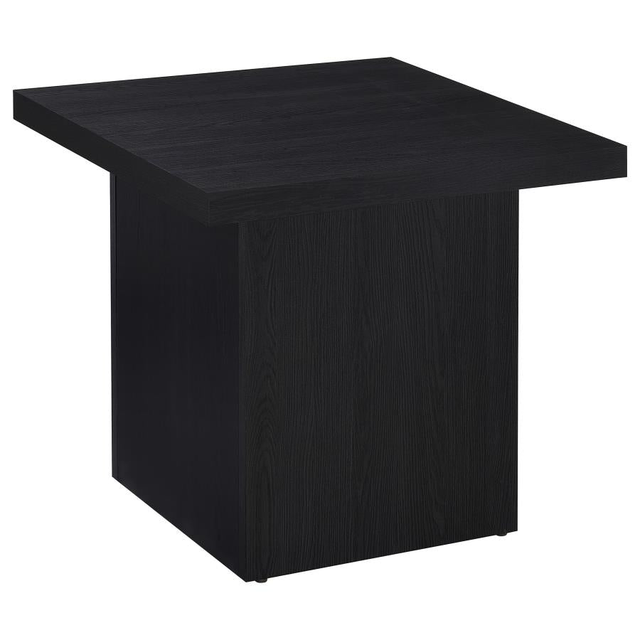 Devar 3-piece Square Cocktail Coffee End Table Set Black - 706408-S3