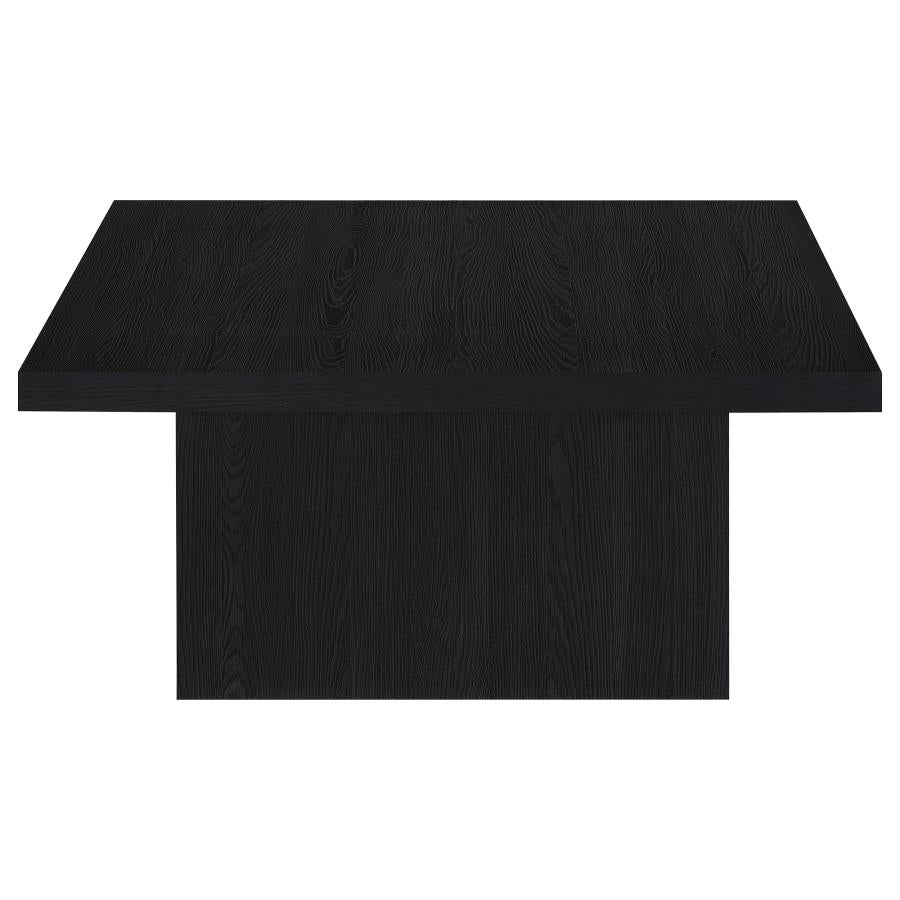 Devar Square Engineered Wood Cocktail Coffee Table Black - 706408
