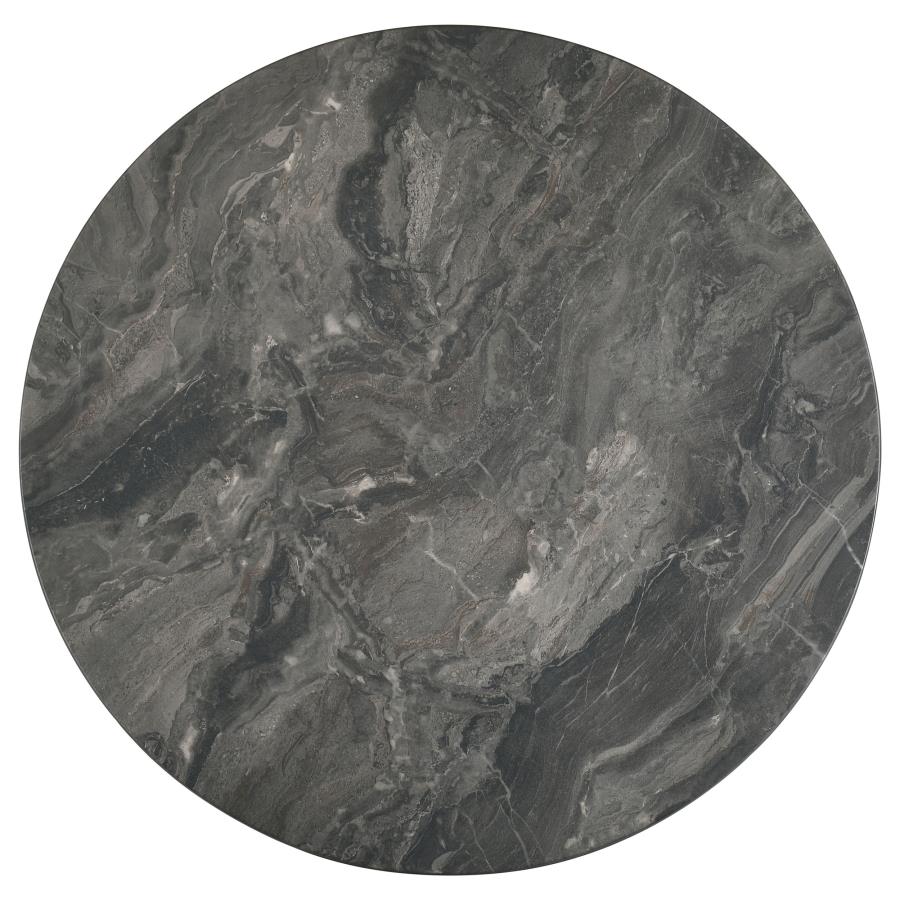 Bradley Round SmartTop Cocktail Coffee Table Smokey Grey and Brown - 706458